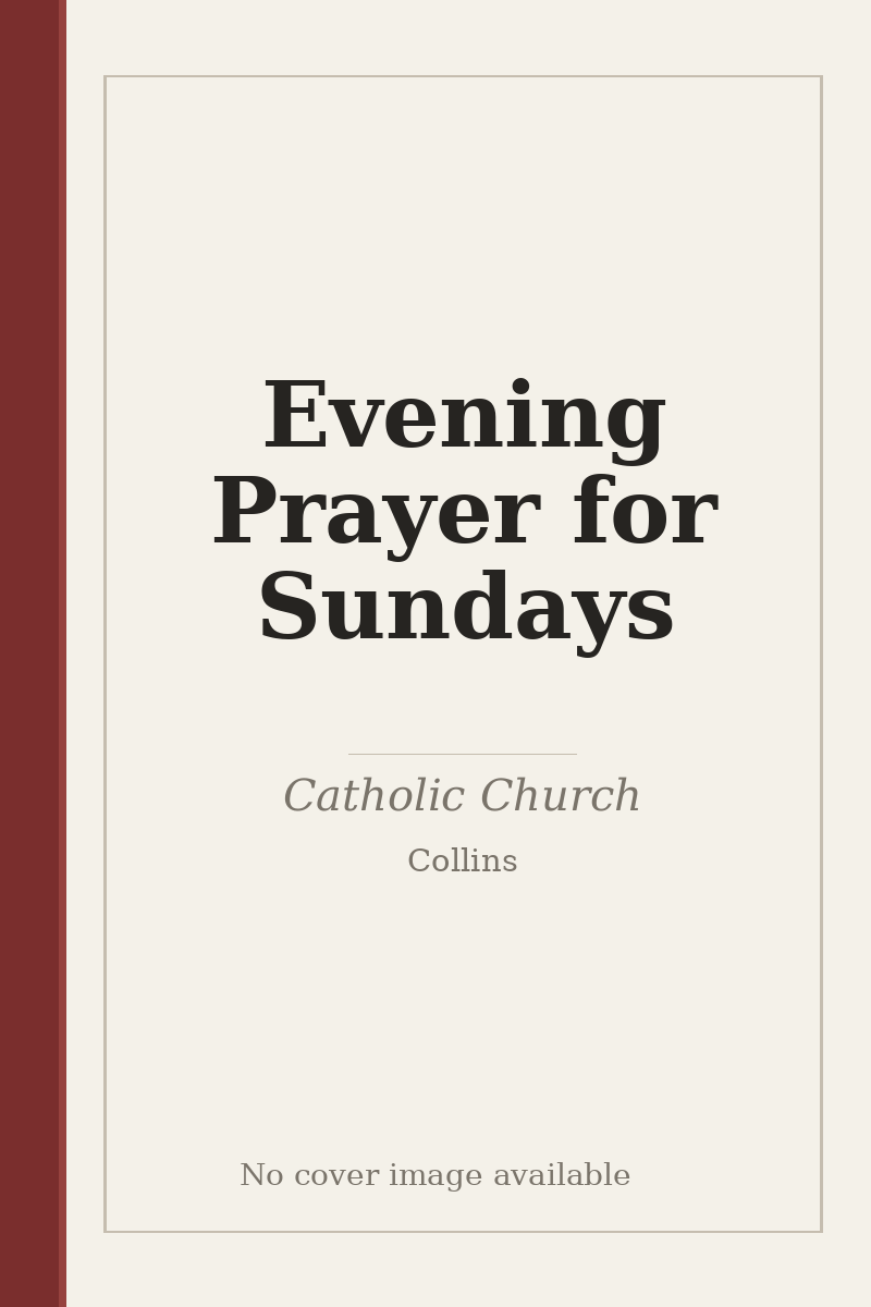 Evening Prayer for Sundays - no cover image available