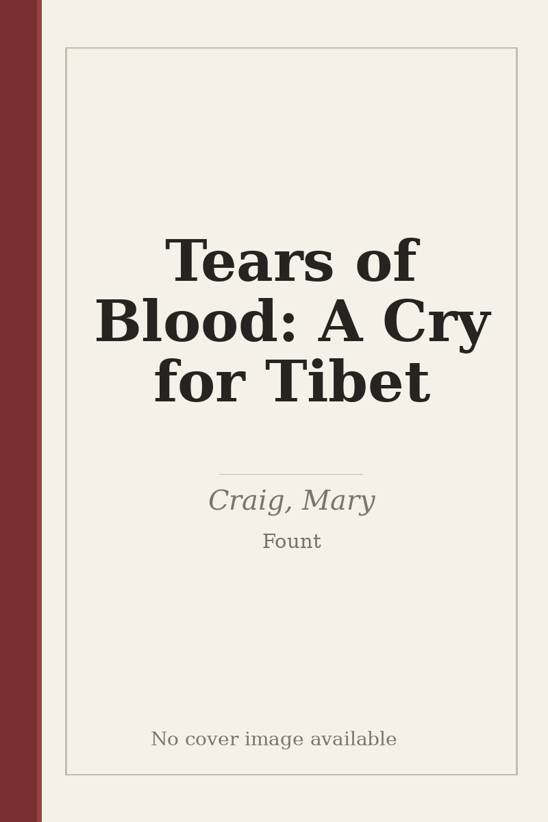 Tears of Blood: A Cry for Tibet - no cover image available