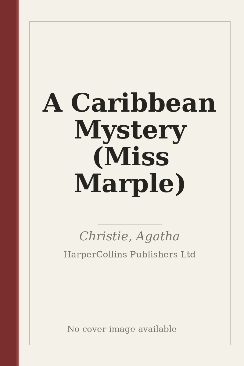 A Caribbean Mystery (Miss Marple) - no cover image available