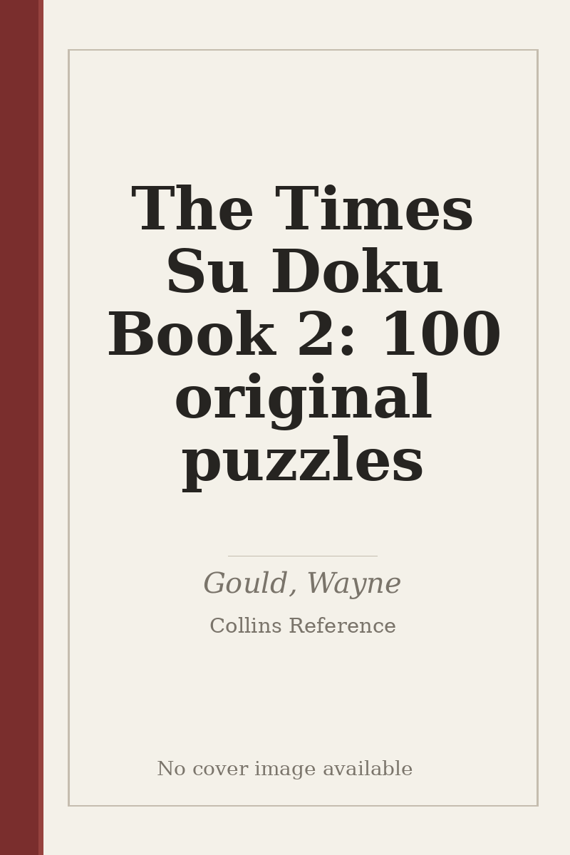 The Times Su Doku Book 2: 100 original puzzles - no cover image available