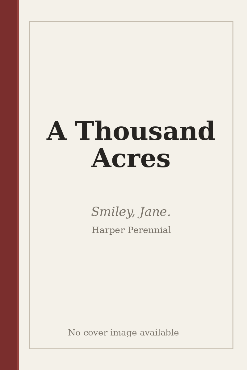 A Thousand Acres - no cover image available