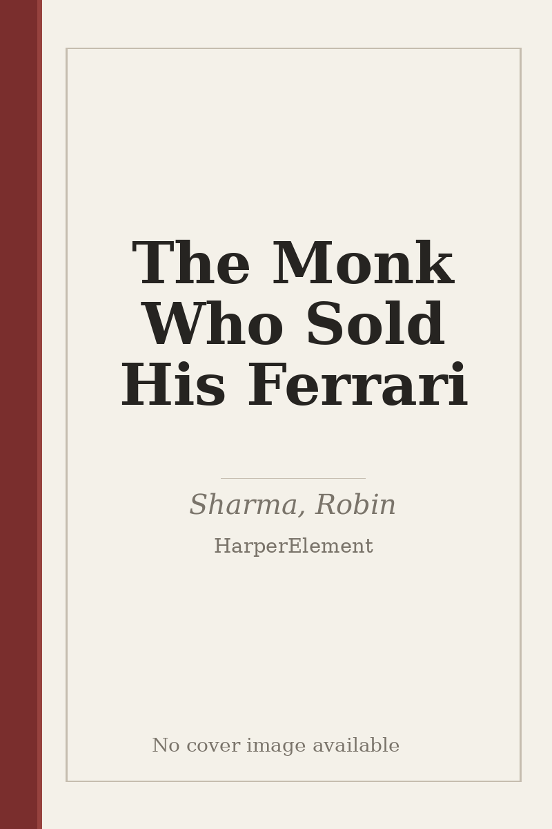 The Monk Who Sold His Ferrari - no cover image available