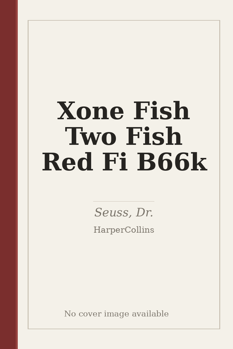 Xone Fish Two Fish Red Fi B66k - no cover image available