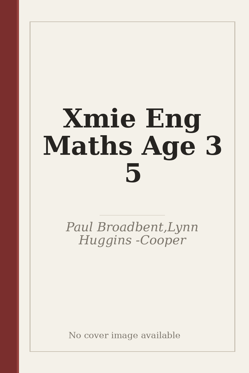 Xmie Eng Maths Age 3 5 - no cover image available