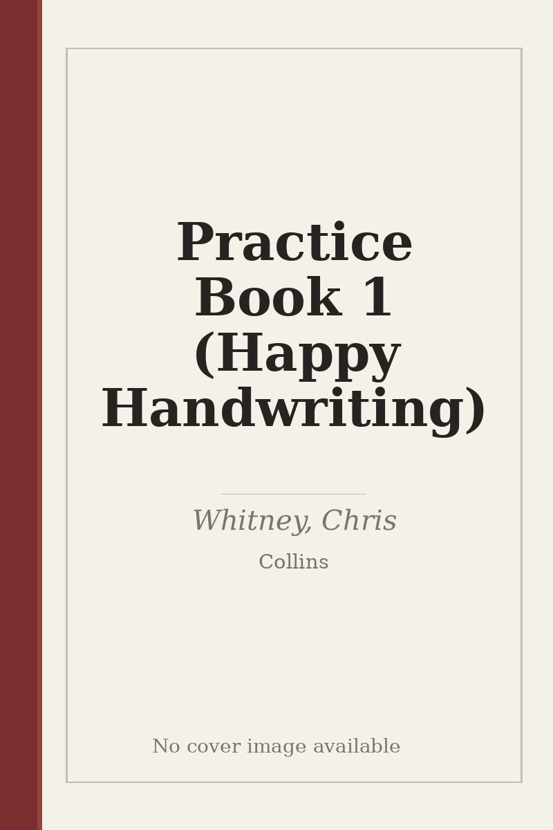 Practice Book 1 (Happy Handwriting) - no cover image available