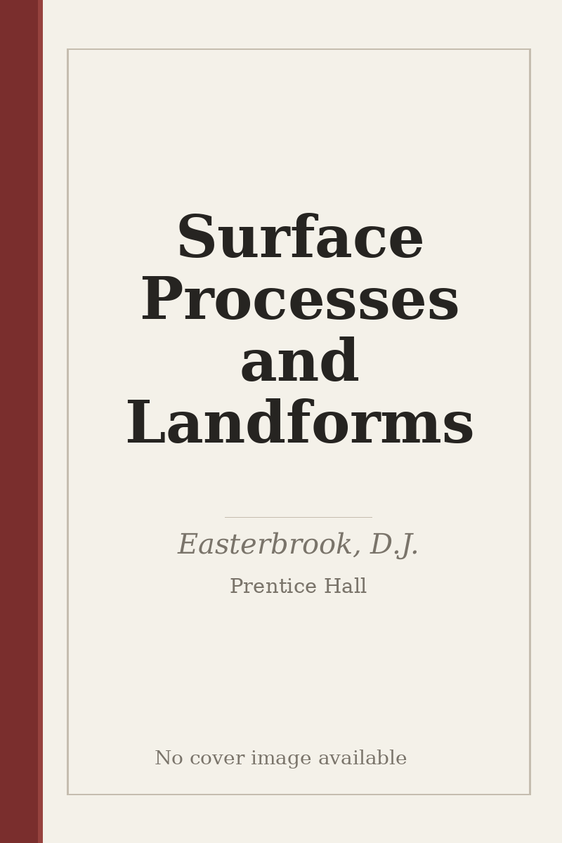 Surface Processes and Landforms - no cover image available