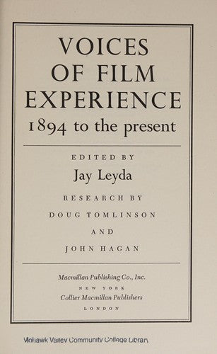 Voices of Film Experience