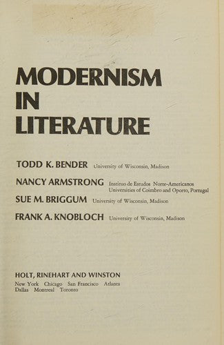 Modernism in Literature
