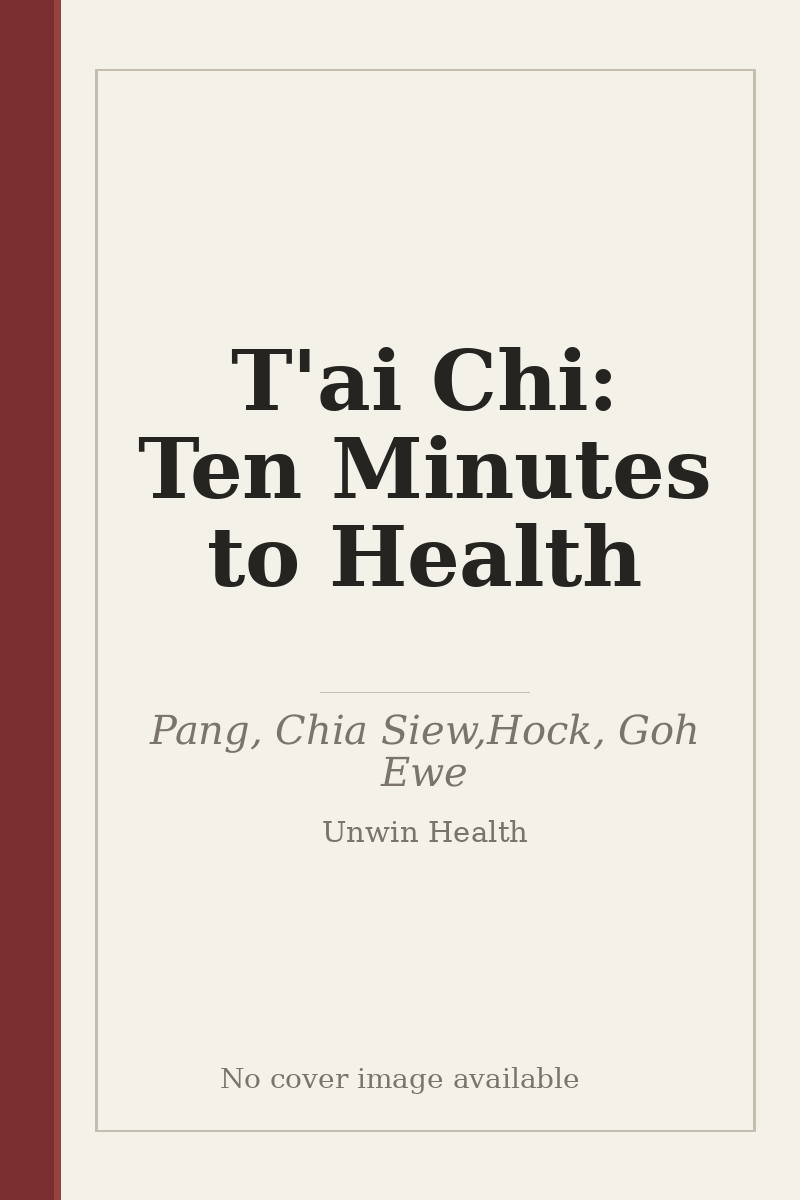 T'ai Chi: Ten Minutes to Health - no cover image available