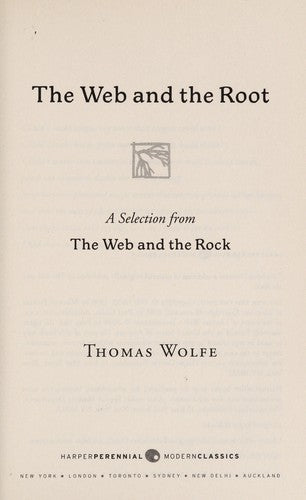 The Web and The Root (Harper Perennial Modern Classics)