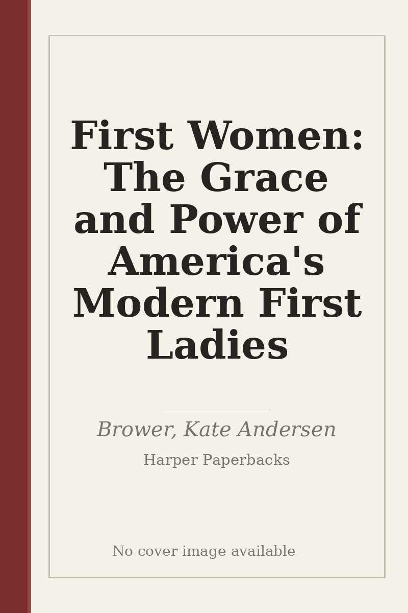 First Women: The Grace and Power of America's Modern First Ladies - no cover image available