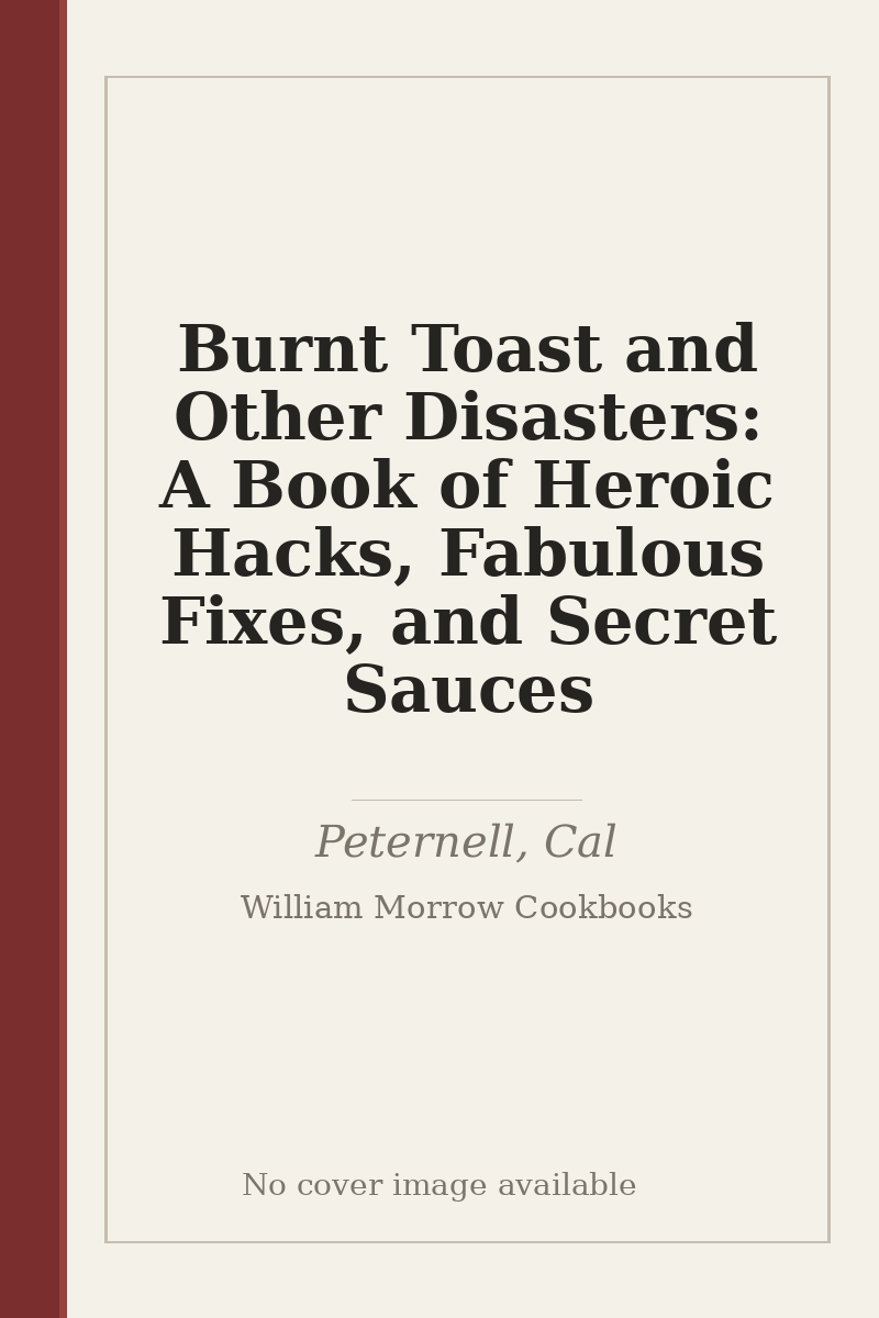 Burnt Toast and Other Disasters: A Book of Heroic Hacks, Fabulous Fixes, and Secret Sauces - no cover image available