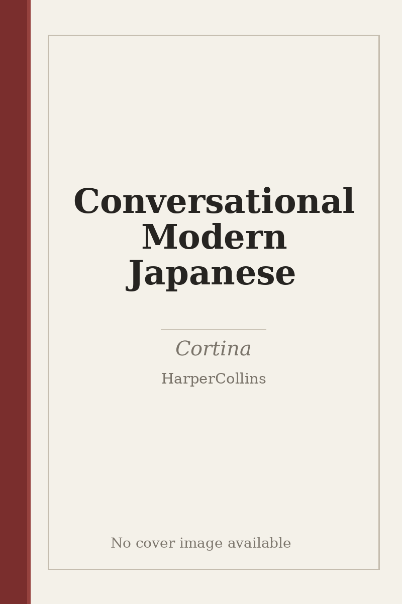 Conversational Modern Japanese - no cover image available