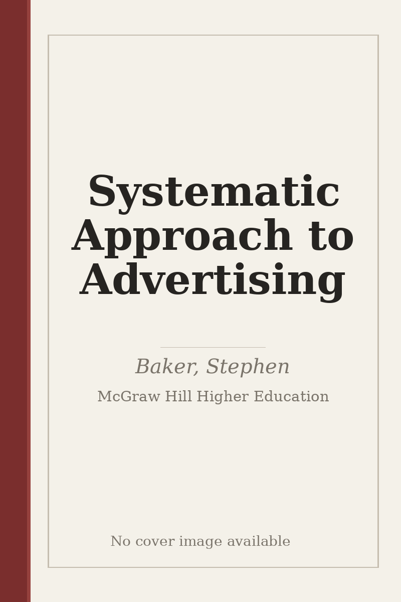 Systematic Approach to Advertising - no cover image available
