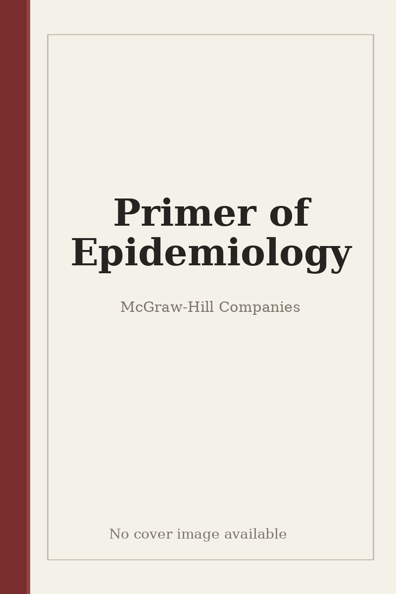 Primer of Epidemiology - no cover image available