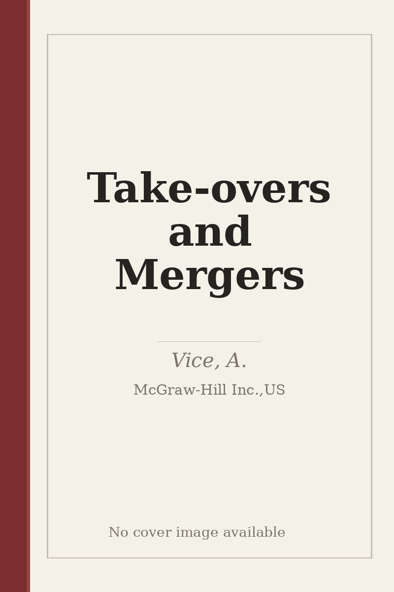 Take-overs and Mergers - no cover image available