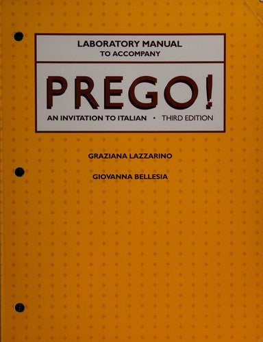 Laboratory Manual to Accompany Prego! An Invitation to Italian