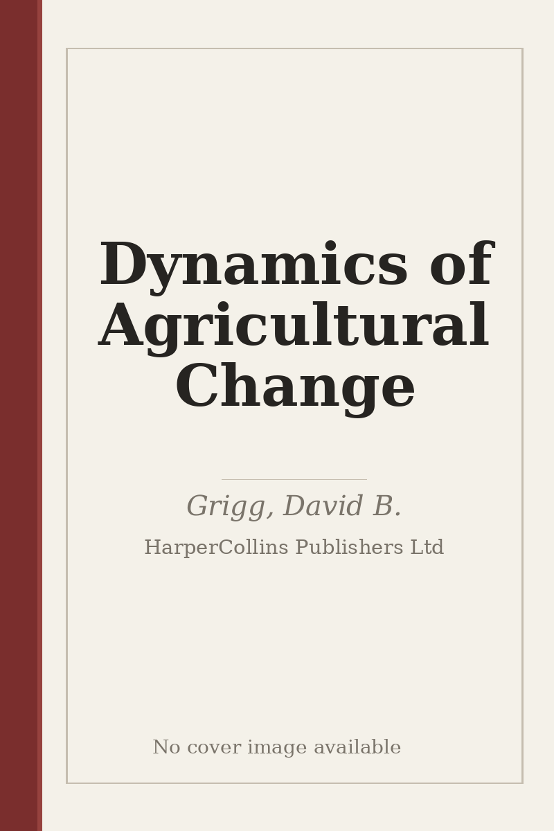 Dynamics of Agricultural Change - no cover image available