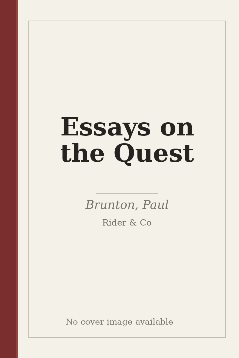 Essays on the Quest - no cover image available
