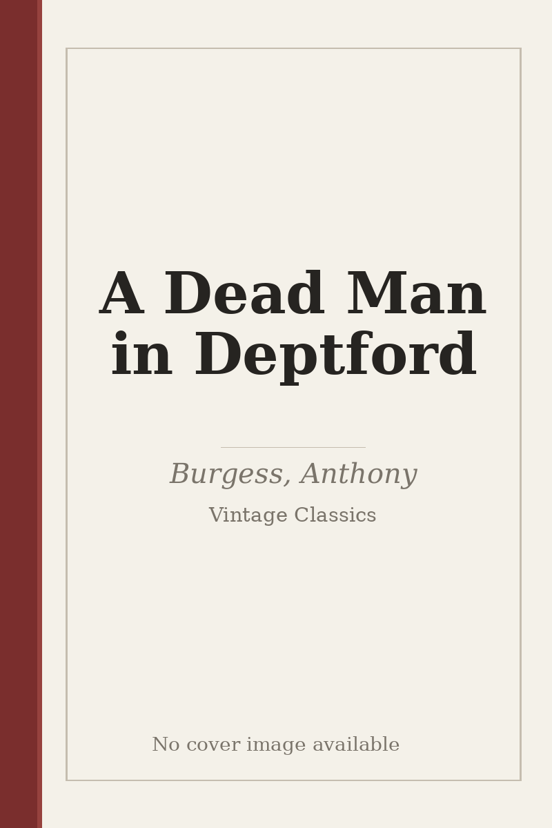 A Dead Man in Deptford - no cover image available