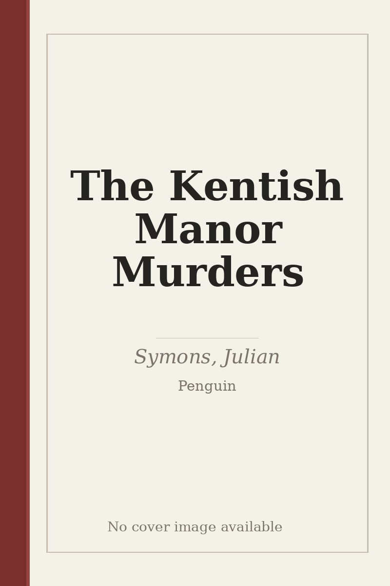 The Kentish Manor Murders - no cover image available