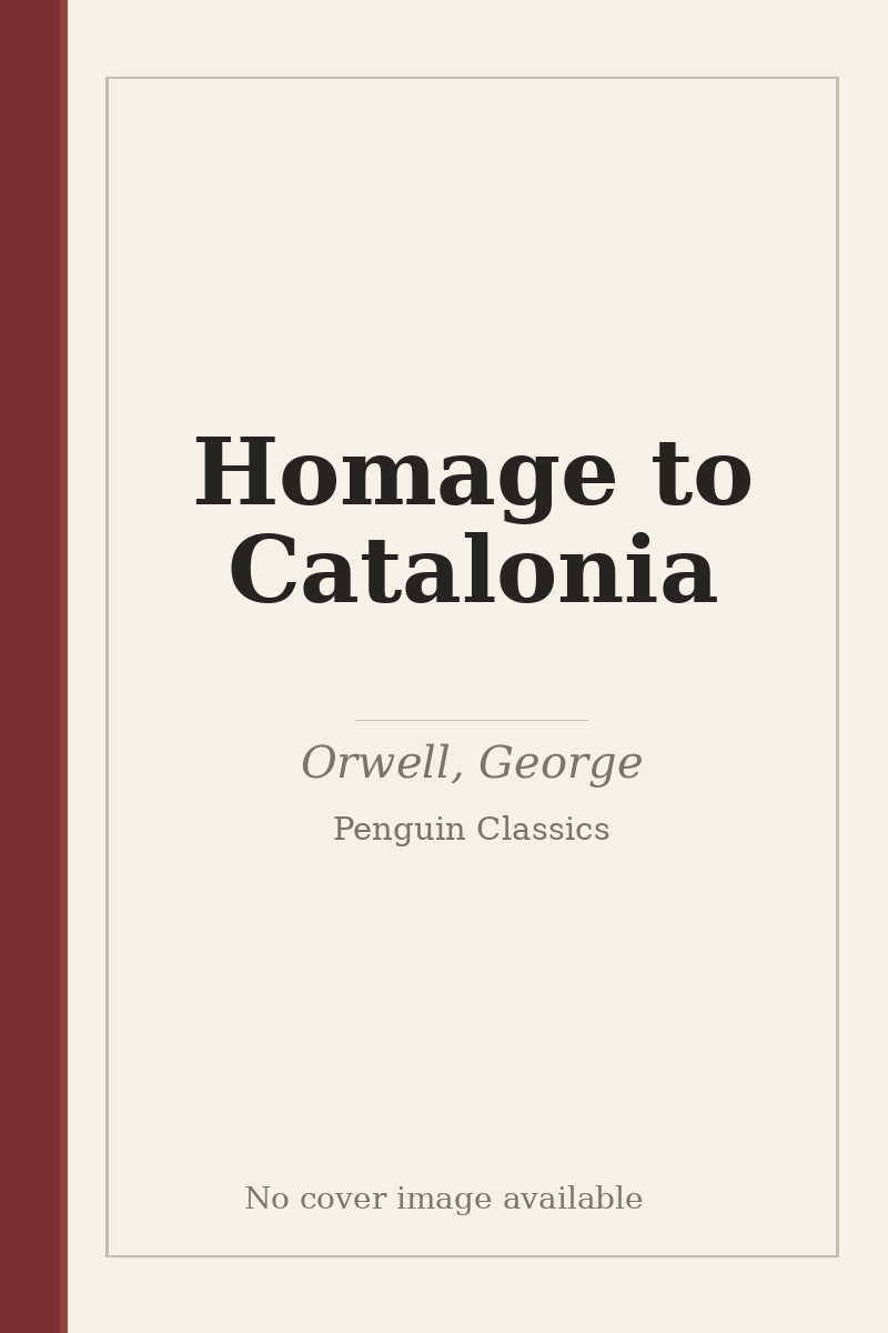 Homage to Catalonia - no cover image available
