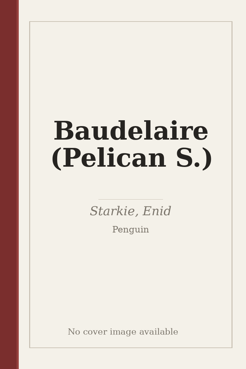 Baudelaire (Pelican S.) - no cover image available