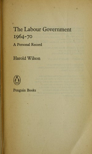 The Labour Government 1964-70