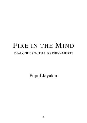 Fire in the Mind: Dialogues with J.Krishnamurthi