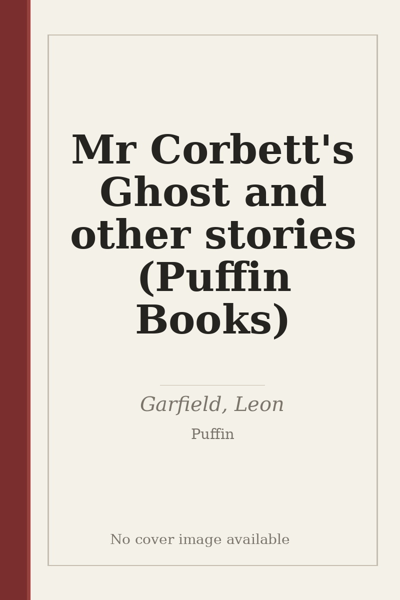 Mr Corbett's Ghost and other stories (Puffin Books) - no cover image available