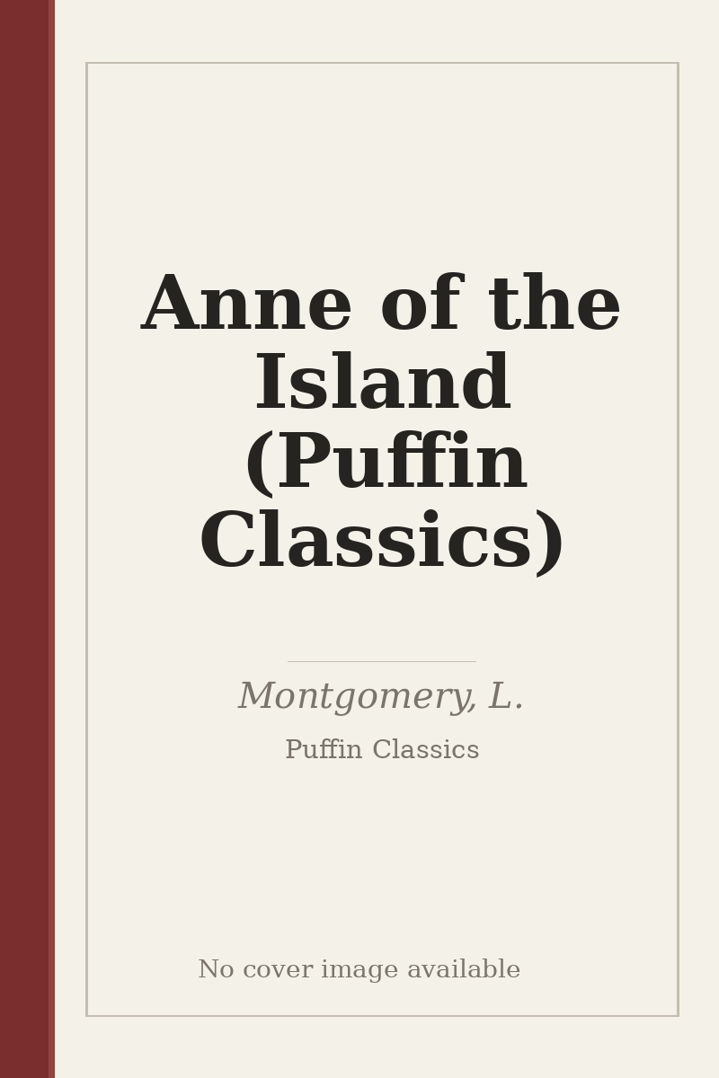 Anne of the Island (Puffin Classics) - no cover image available