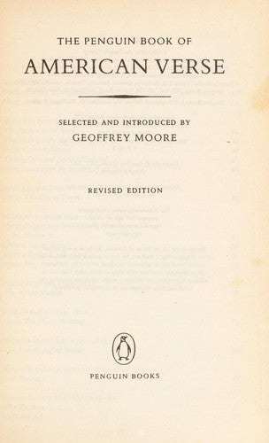The Penguin Book of American Verse
