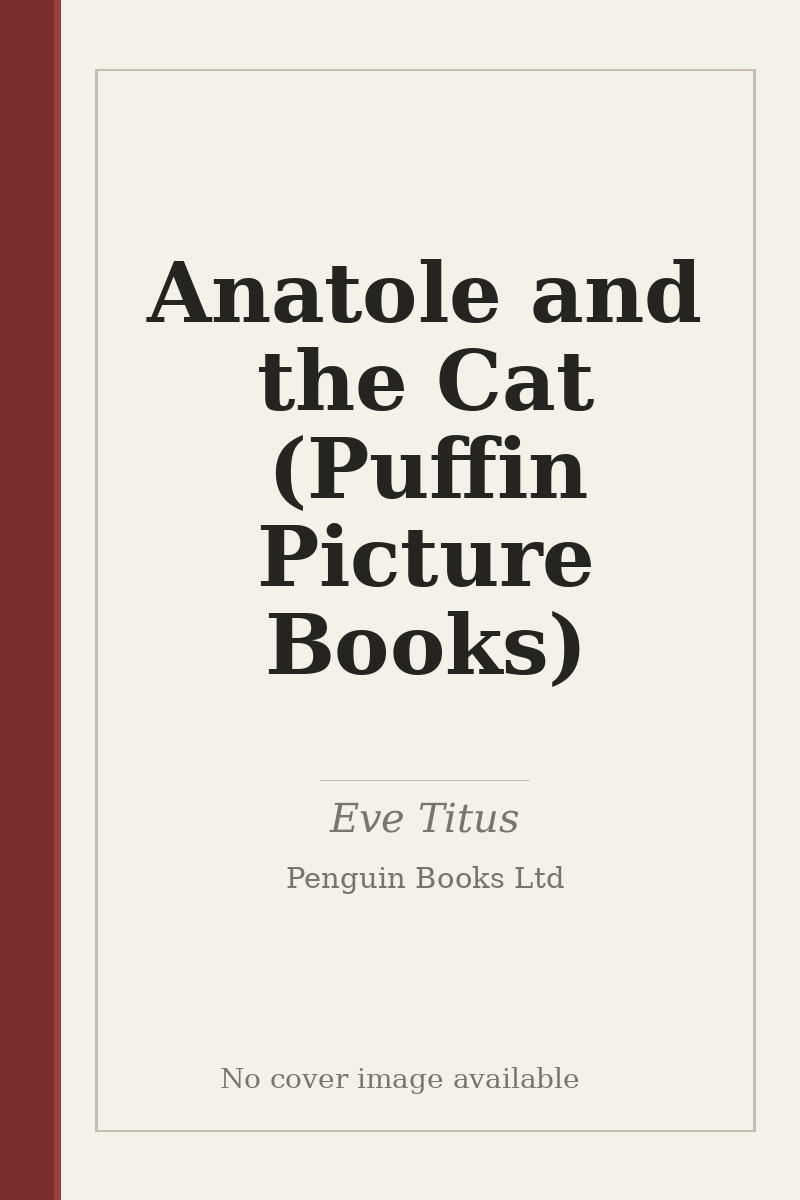 Anatole and the Cat (Puffin Picture Books) - no cover image available