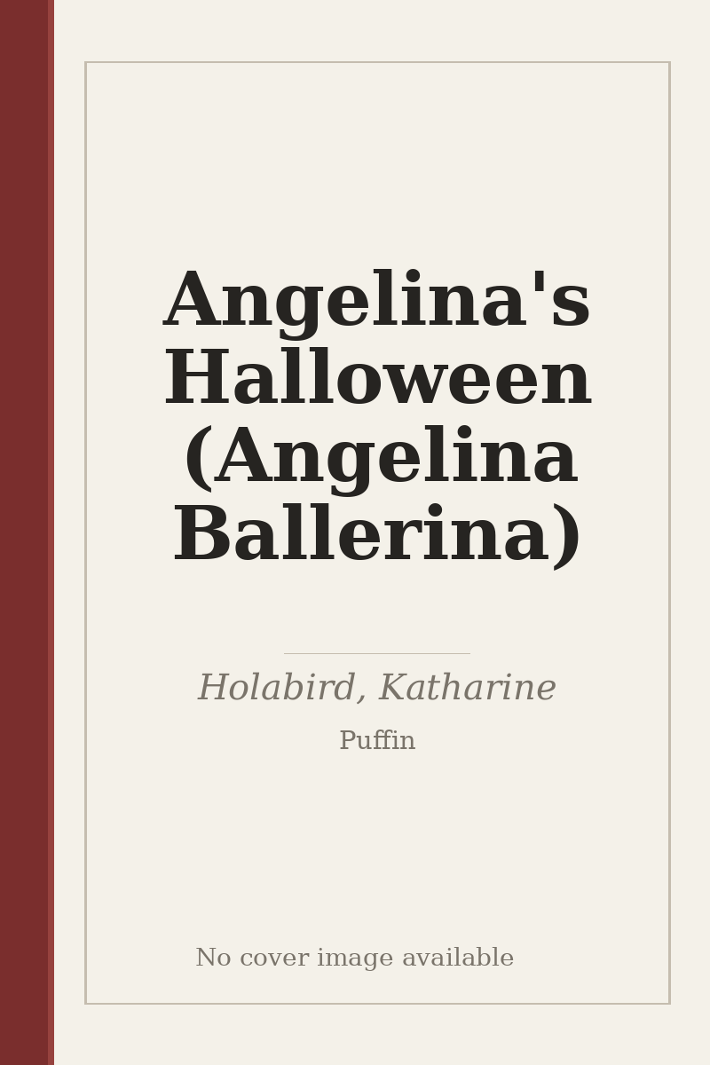 Angelina's Halloween (Angelina Ballerina) - no cover image available