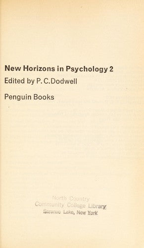 Bo.2 (New Horizons in Psychology)