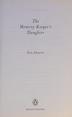 The Memory Keeper's Daughter