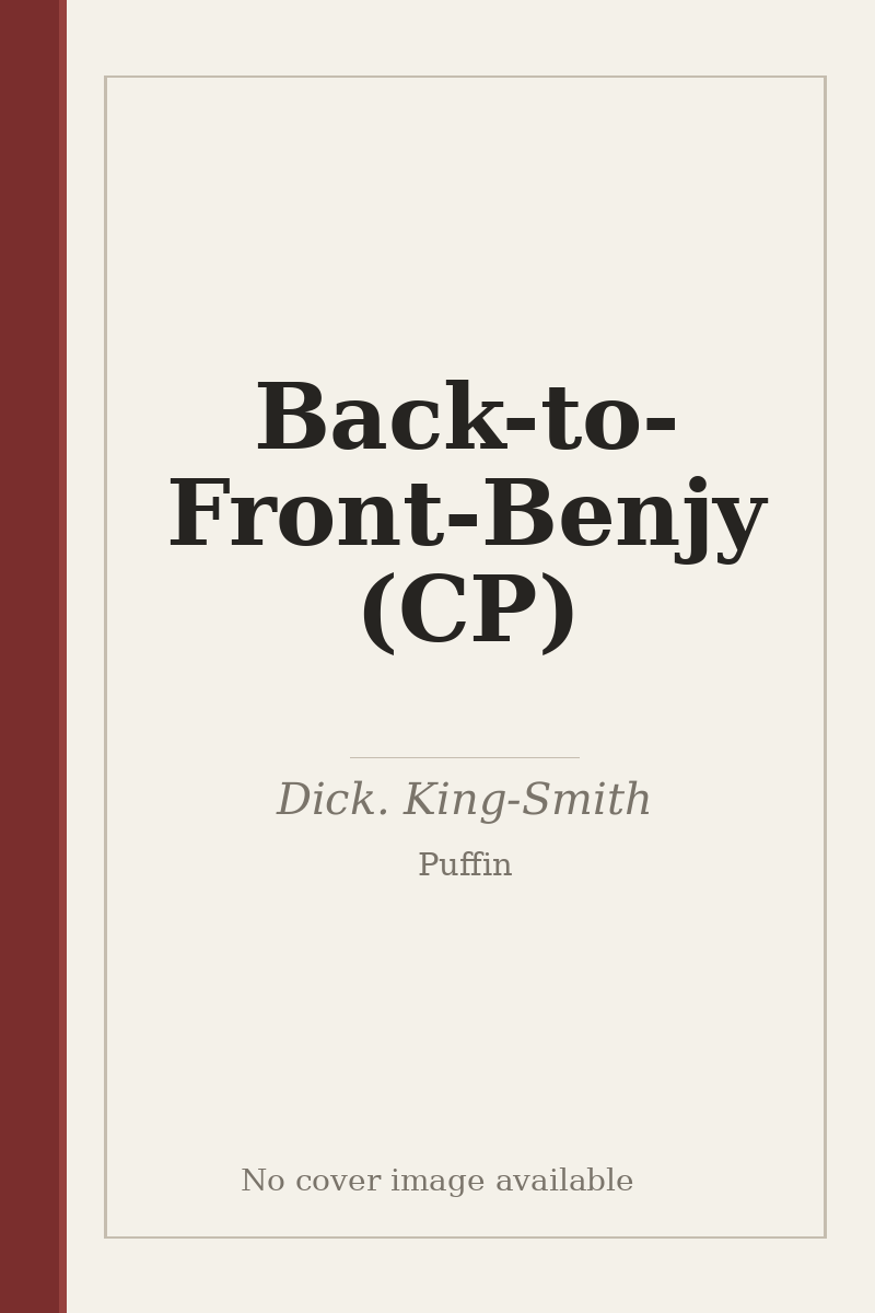 Back-to-Front-Benjy (CP) - no cover image available