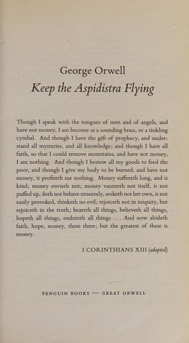 Keep the Aspidistra Flying (Penguin Modern Classics)
