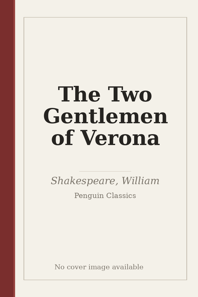The Two Gentlemen of Verona - no cover image available