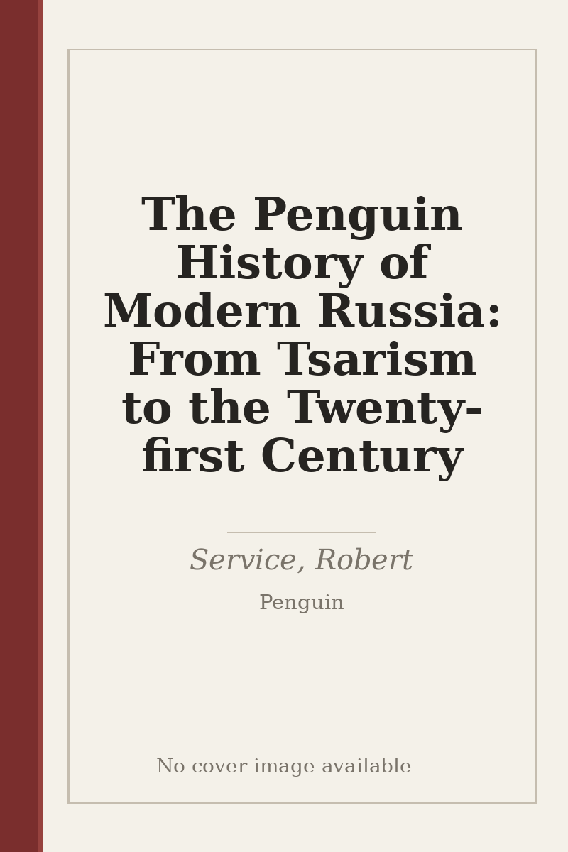 The Penguin History of Modern Russia: From Tsarism to the Twenty-first Century - no cover image available