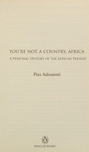 You're Not a Country, Africa!