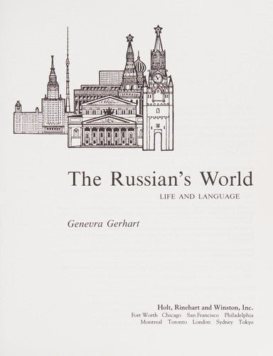 The Russian's World: Life and Language