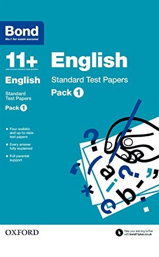 Bond 11 +: English Standard Test Papers: Pack 1