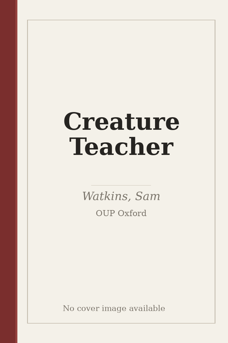 Creature Teacher - no cover image available