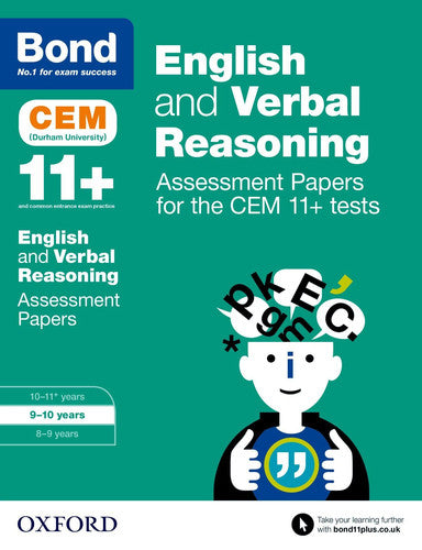 Bond 11+: English and Verbal Reasoning Assessment Papers for the CEM 11+ tests: 9-10 years
