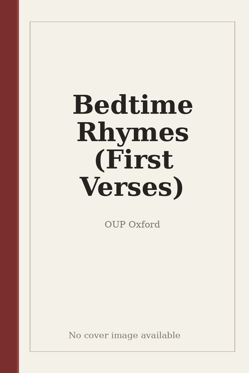 Bedtime Rhymes (First Verses) - no cover image available