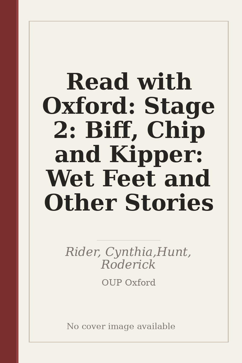 Read with Oxford: Stage 2: Biff, Chip and Kipper: Wet Feet and Other Stories - no cover image available