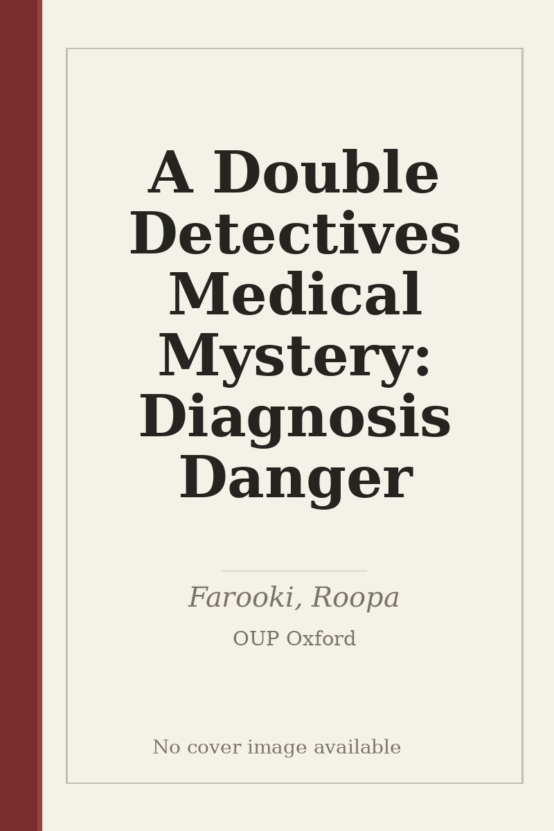 A Double Detectives Medical Mystery: Diagnosis Danger - no cover image available