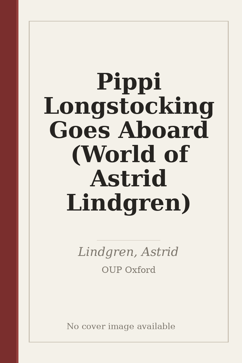 Pippi Longstocking Goes Aboard (World of Astrid Lindgren) - no cover image available