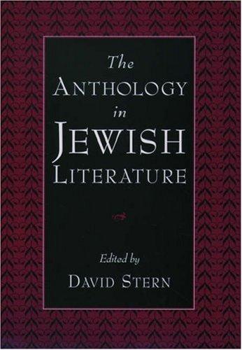 The Anthology in Jewish Literature